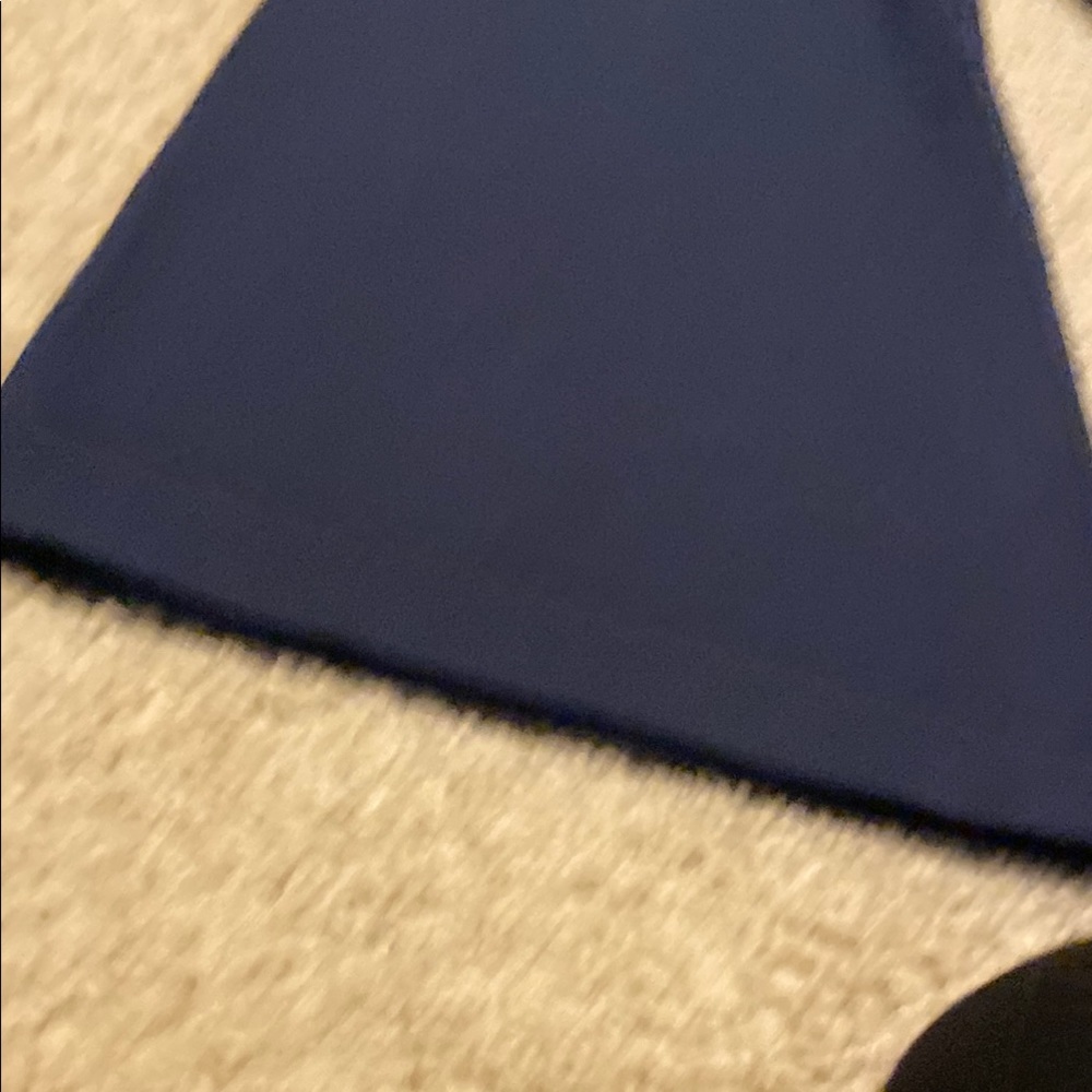 Express Blue Flare Pants with Dramatic Silhouette - Picture 9 of 10